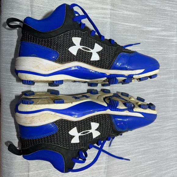 Under Armour MLB authentic high top baseball cleats, men's size 8.5 - Picture 2 of 6